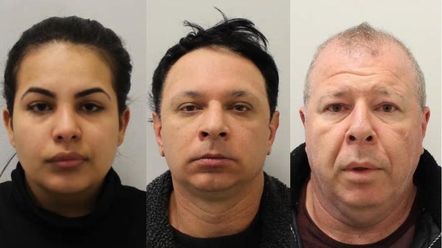 Três brasileiros - Flavia, Renato e Raul Sacchi - eram os cabeças de uma quadrilha que explorava mulheres, vendia drogas e controlava bordéis clandestinos em Londres, segundo a polícia - LONDON METROPOLITAN POLICE