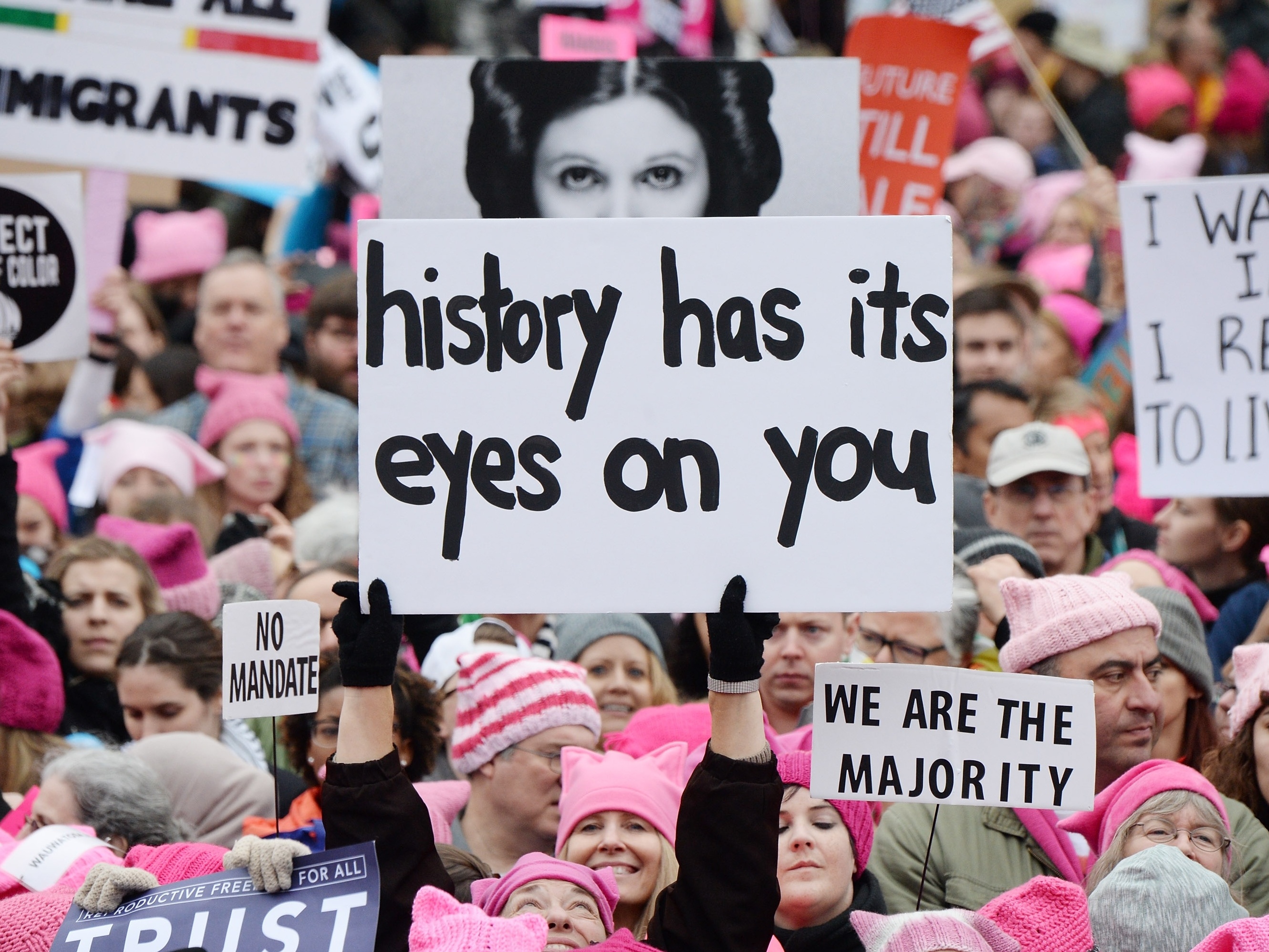 Marcha das Mulheres faz barulho rumo às eleições dos EUA