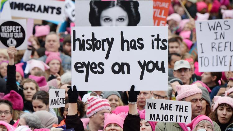 20.jan.2017 - Marcha das Mulheres, em Washington - Getty Images - Getty Images