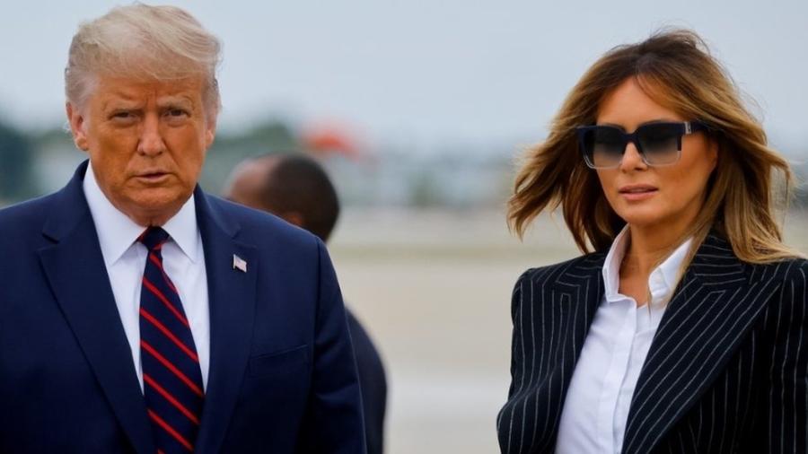 Donald Trump e a primeira-dama Melania Trump - Reuters