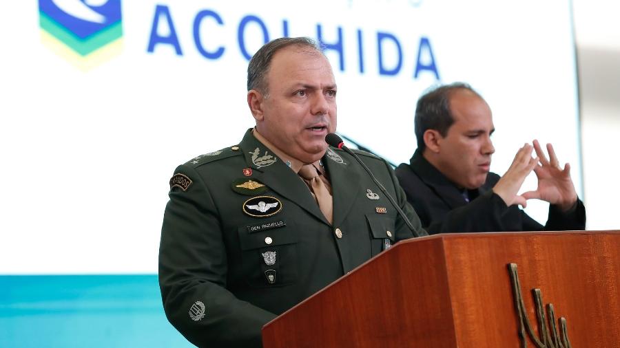 Eduardo Pazuello quando participava da Operação Acolhida  - Alan dos Santos/Presidência da República