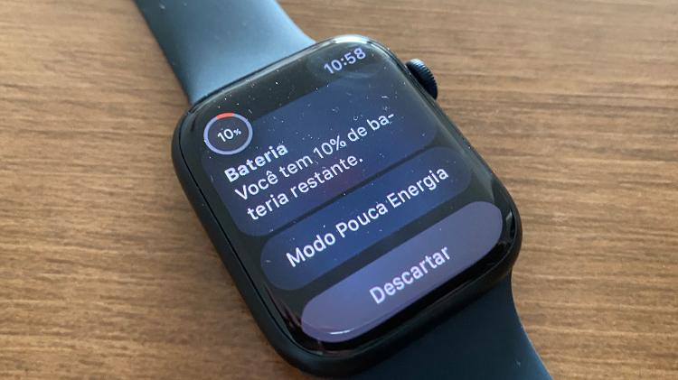 Bateria do Apple Watch Series 8 dura em média um dia completo