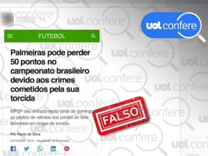 MP não pediu para Palmeiras perder 50 pontos no Brasileirão após emboscada