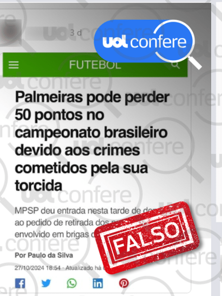 31.out.2024 - MP-SP não pediu punição ao Palmeiras no Brasileirão após emboscada