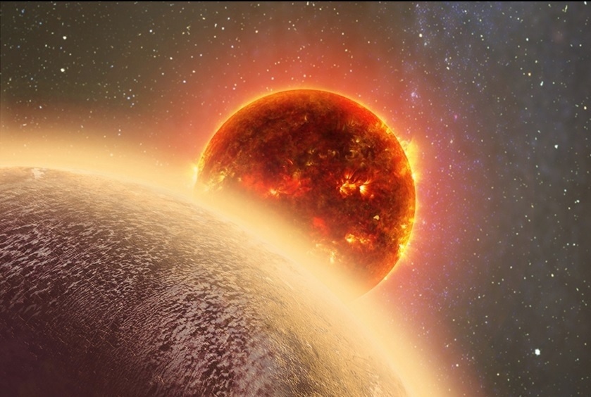 NOVO VIZINHO ? Cientistas descobriram um exoplaneta rochoso, chamado GJ 1132b, orbitando uma pequena estrela a apenas 39 anos-luz de distância da Terra, e com tamanho semelhante ao do nosso planeta. Exoplaneta é o nome dado para os planetas que orbitam uma estrela que não seja o Sol, pertencendo então a um sistema planetário distinto do nosso. O GJ 1132b é o exoplaneta mais próximo e mais parecido com a Terra já encontrado. Ele está três vezes mais perto do nosso planeta do que qualquer outro exoplaneta e é 16% maior do que a Terra. Embora seja muito quente para ter vida, cerca de 260°C, o GJ 1132b empolga cientistas por permitir pela primeira vez estudos mais detalhados sobre tais planetas. Pelas altas temperaturas, os pesquisadores já especulam que as características dele sejam mais parecidas com as de Vênus do que com as da Terra