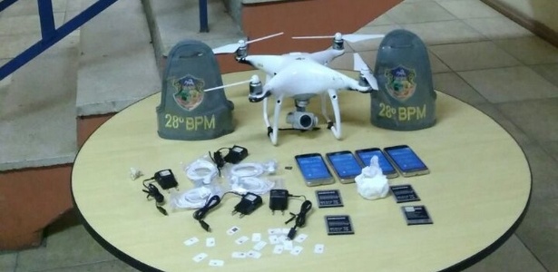 Brigada Militar captorou drone que levaria quatro celulares para presídio de Charqueadas - Divulgação