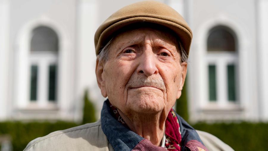 15.mar.2018 - Marko Feingold, à época com 104 anos - Joe Klamar/AFP