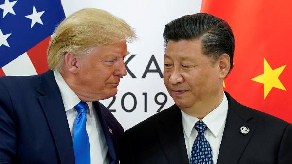 Os presidentes dos EUA, Donald Trump, e da China, Xi Jinping