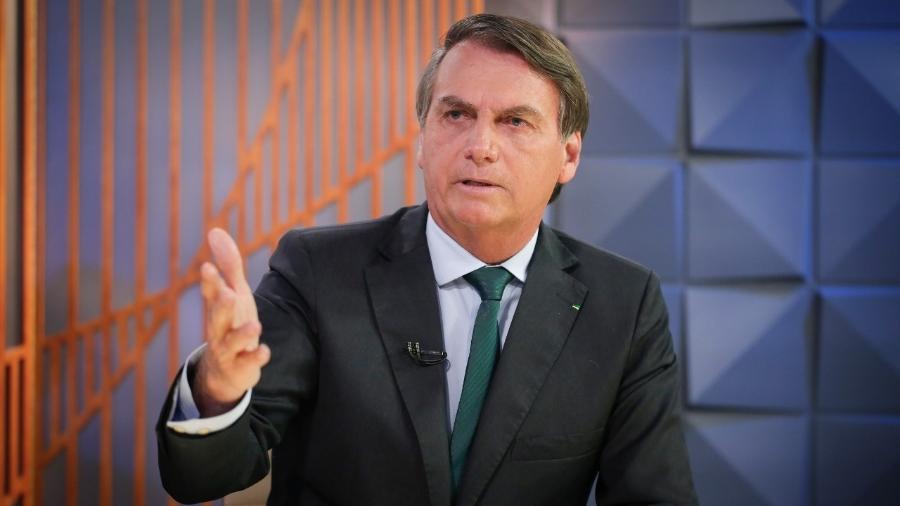 O presidente Jair Bolsonaro durante entrevista concedida ao programa Poder em Foco, do SBT - Sérgio Lima/Poder360