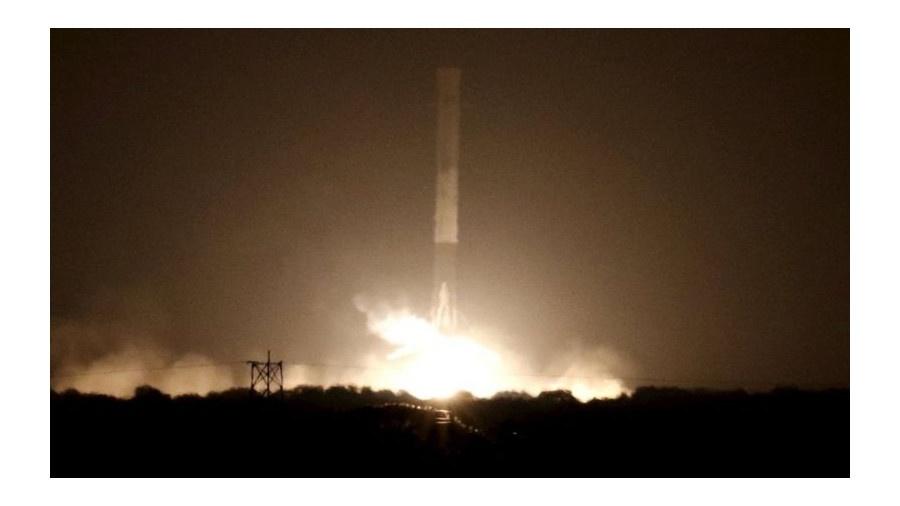 Um foguete SpaceX Falcon 9 foi lançado da Flórida em 2015 - Reuters