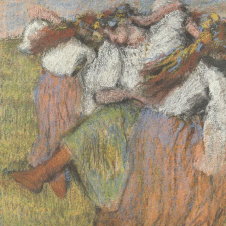 A obra "Dançarinos Russos", de Edgar Degas, foi renomeada pelo National Gallery para "Dançarinos Ucranianos" - Divulgação/The National Gallery