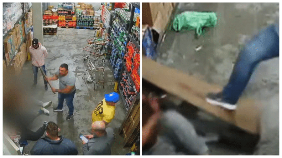 A sessão de tortura no depósito do supermercado durou, segundo a polícia, cerca de 45 minutos