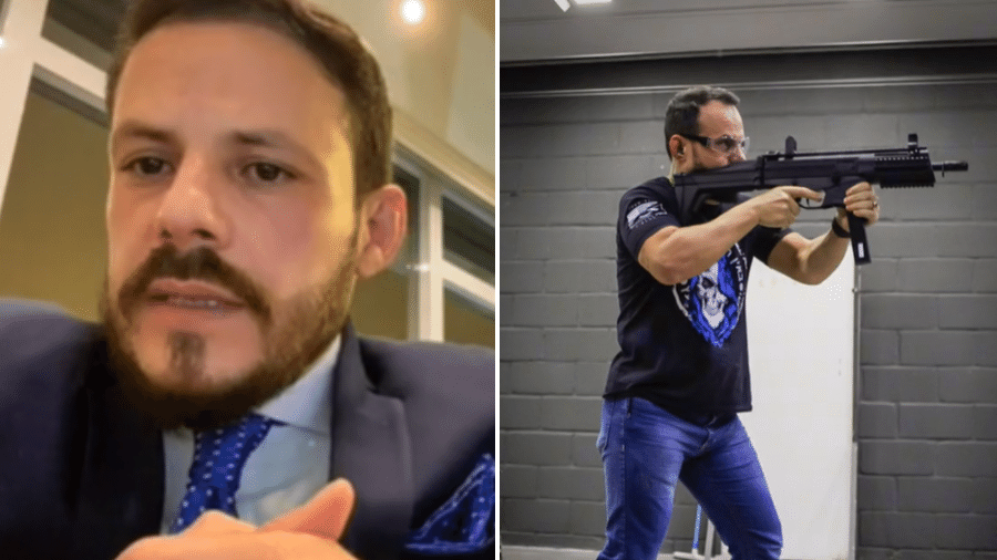 O advogado Leandro Mathias de Novaes produzia conteúdo pró-armas no TikTok - Reprodução/Redes sociais