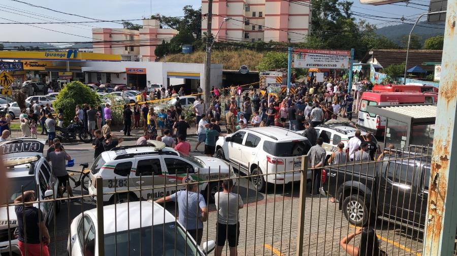 Creche Cantinho Bom Pastor sofreu ataque, em Blumenau (SC) - Divulgação/PM-SC