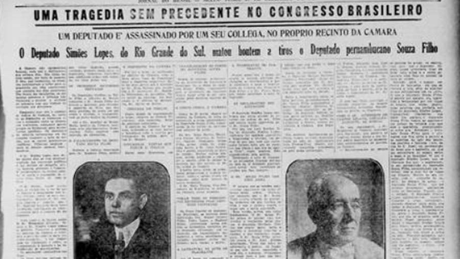 Primeira página do Jornal do Brasil, em 1929