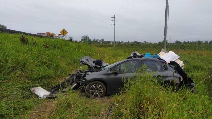 Acidente mata mãe e filha em SC