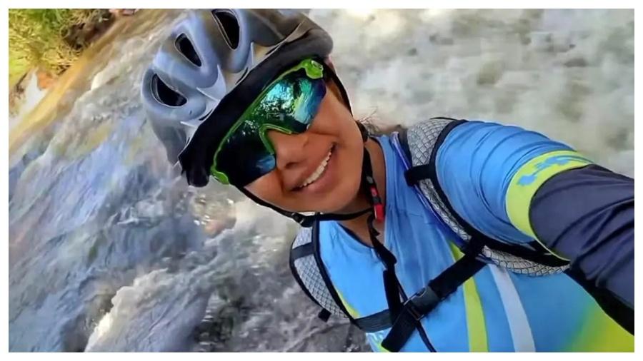 Kelly Stefani de Oliveira Alves morreu após se desequilibrar e cair da ponte enquanto pedalava