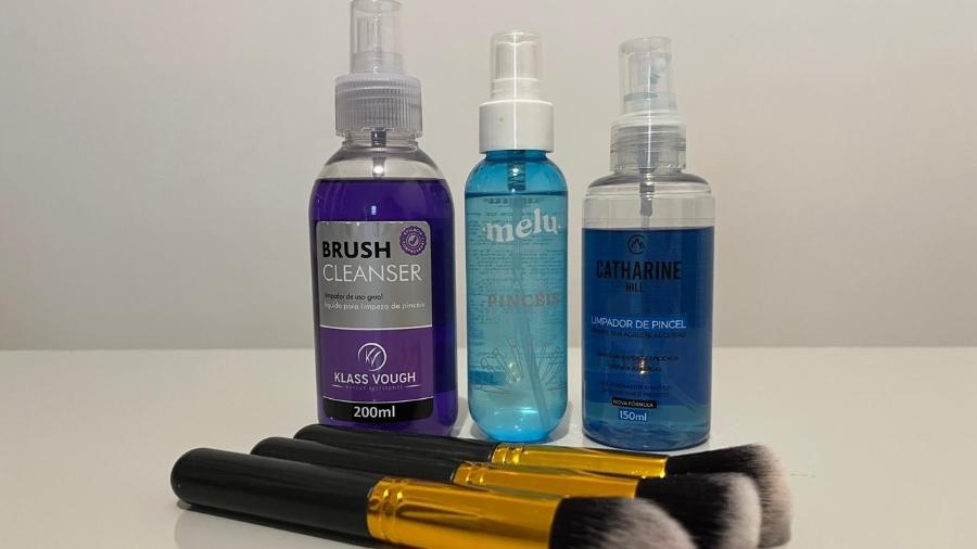 Testamos produtos que prometem limpar pincéis de maquiagem e contamos o resultado