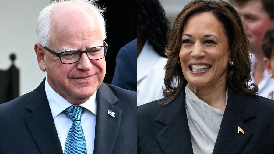 Tim Walz e Kamala Harris