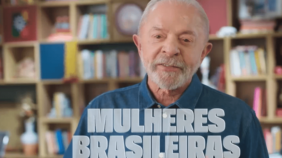 1º.out.2026 - Frame de trecho do último programa eleitoral no primeiro turno de Lula (PT) em que faz apelo pelo voto das mulheres