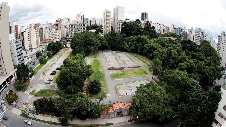Vista aérea do Parque Augusta - Daniel Guimarães/Folhapress