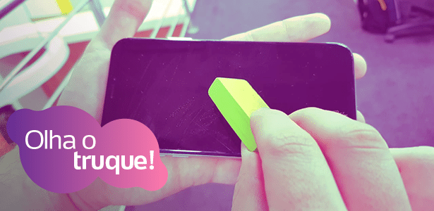 Ajuda, mas nem tanto | Dá para apagar risco no celular com borracha? Testamos para te contar