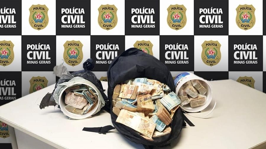 Mais de R$ 1 milhão foram roubados de uma casa em MG; polícia já recuperou R$ 730 mil - Divulgação/Polícia Civil de Minas Gerais