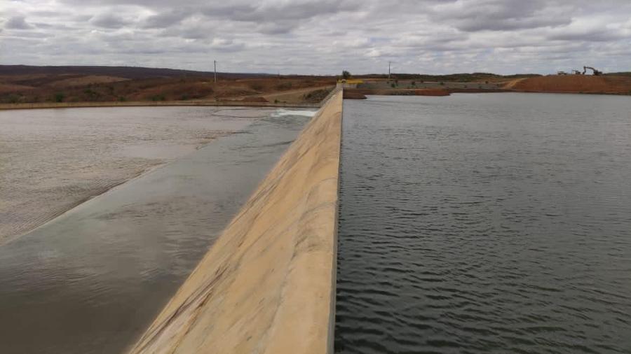 Barragem de Atalho, no município de Brejo Santo, sertão do Ceará - Divulgação / Governo do Ceará