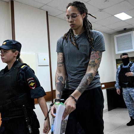 A jogadora de basquete da WNBA, Brittney Griner, teve recurso negado pela justiça russa. - KIRILL KUDRYAVTSEV/AFP