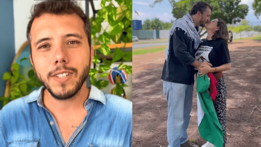 Thiago Ávila, 38, foi criticado por ir à fronteira de Gaza apesar de mulher estar grávida; influenciador diz que casal tomou decisão conjunta