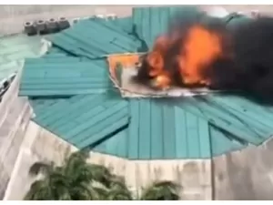 Incêndio atinge Assembleia Legislativa do Ceará e o prédio é evacuado; veja