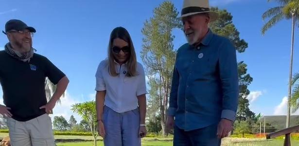 Lula e Janja recebem cinco jabutis na Granja do Torto a pedido do Ibama