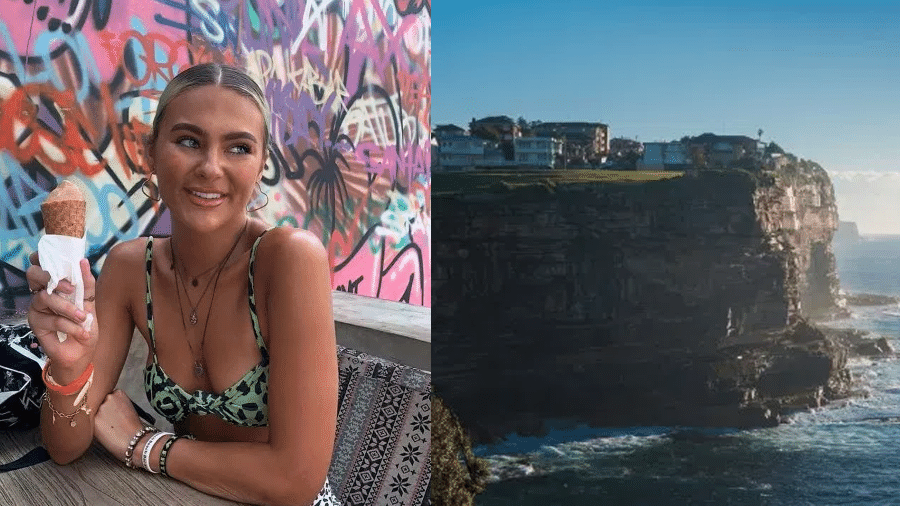 Madalyn Davis, de 21 anos, morreu após cair do penhasco em Diamond Bay, em Sydney, na Austrália - Reprodução/Getty Images