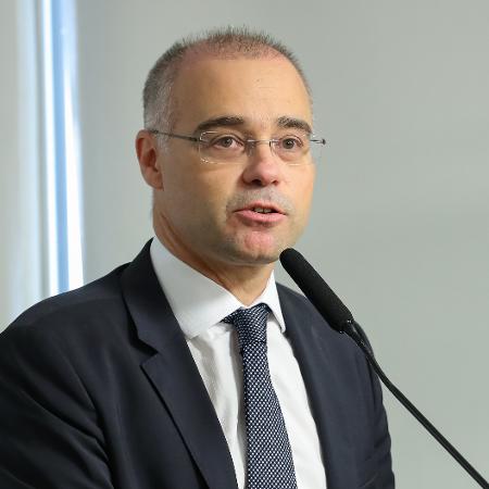 André Mendonça em sua segunda posse como AGU, em abril de 2021 - Marcos Corrêa/Planalto