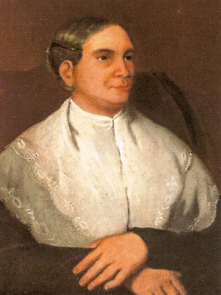 Retrato de María Antonia Bolívar, de 1830, pintado por Lewis Brian Adams - Domínio Público