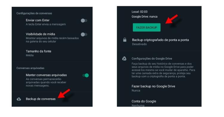 backup WhatsApp 2 - Reprodução - Reprodução