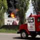 May 4, 2022 - Smoke seen from a burning fuel tank on the outskirts of Donetsk in eastern Ukraine - Alexander Ermochenko/Reuters