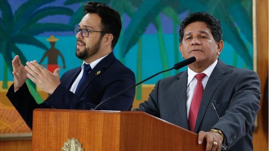 Pastor Gilmar Santos (à direita) em evento da Presidência da República - Carolina Antunes / PR