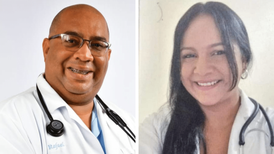 Rafael Figueredo, de Cuba, e Adriana Urbaneja, médica venezuelana, aguardam novo Mais Médicos - Arquivo pessoal