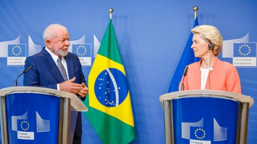 Presidente Lula se reúne com Ursula Von Der Leyen, presidente da União Europeia