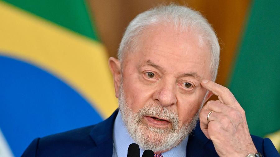 1º.nov.2023 - O presidente Lula (PT) durante anúncio do decreto de GLO em portos e aeroportos