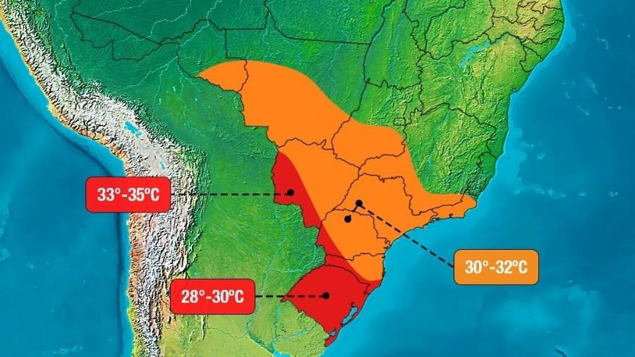 Previsão de veranico na região centro-sui de 5 a 14 de junho