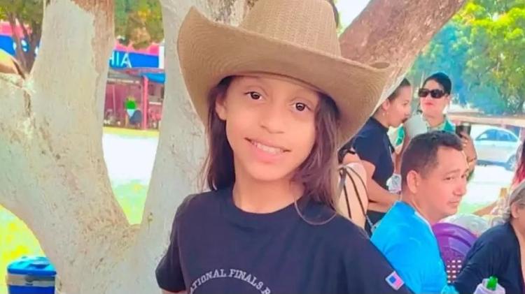 Lohanny Cidronio de Jesus, 11, vítima da queda da ponte no rio Tocantins