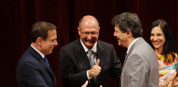 Doria recebe de Haddad cargo de prefeito de São Paulo - Nelson Antoine/Estadão Conteúdo