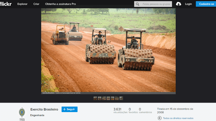 16.dez.2019 - Post da foto original no Flickr do Exército - Divulgação/Exército Brasileiro - Divulgação/Exército Brasileiro