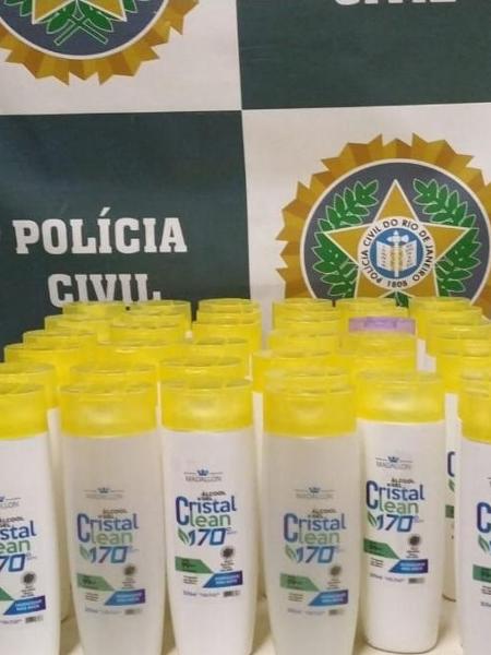 Ocorrência aconteceu em farmácia de Nova Iguaçu; investigadores apuram se produtos foram fabricados em galpão fechado na véspera - Divulgação