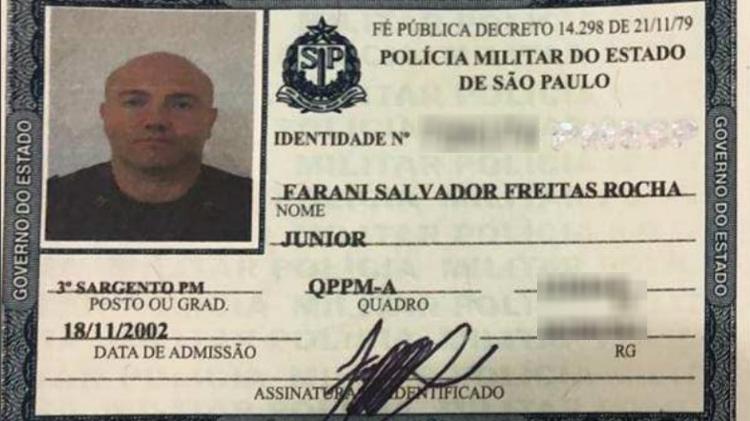 Policial militar Farani Salvador Freitas Rocha Júnior, suspeito de prestar serviços ao PCC - UOL - UOL
