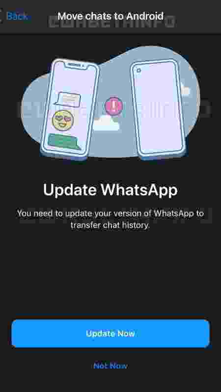 WhatsApp vai permitir migração de backup entre sistemas operacionais - Reprodução - Reprodução