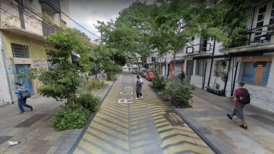 Rua Guaicuí, em Pinheiros, São Paulo, local onde ocorreu o homicídio - Reprodução/Google Street View