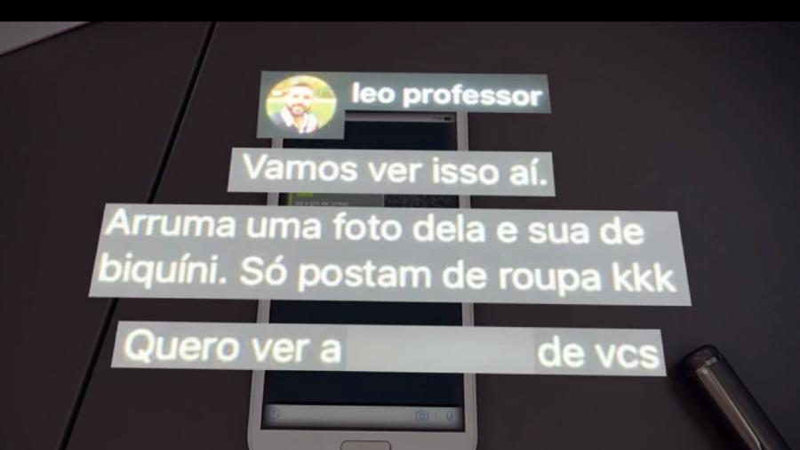 Professor enviou mensagens para as alunas pedindo fotos de biquíni - Reprodução/TV Globo